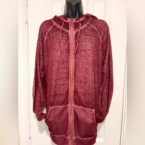 Foreign Exchange Maroon Zip Up Jacket